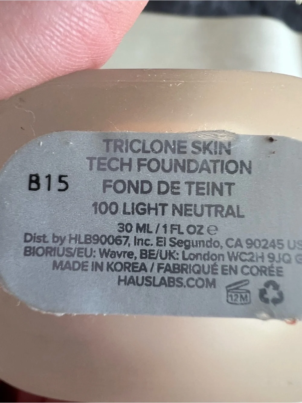 Haus Labs By Lady Gaga Triclone Foundation — Cream/Beige Shade